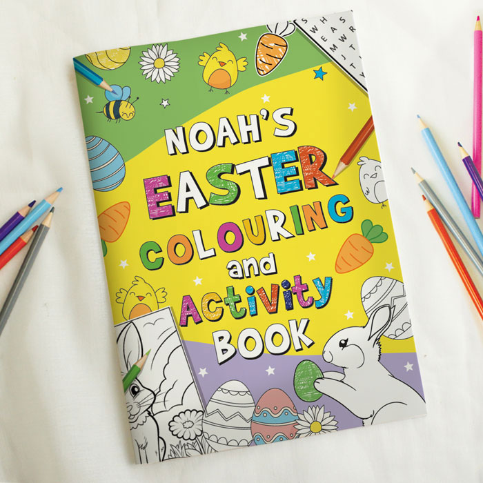 Children's Personalised Easter Activity & Colouring Book