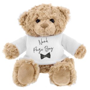 Personalised Bow Tie Page Boy Teddy Bear
