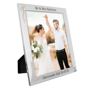 Personalised Black & Gold Free Text 8x10 Inch Photo Frame