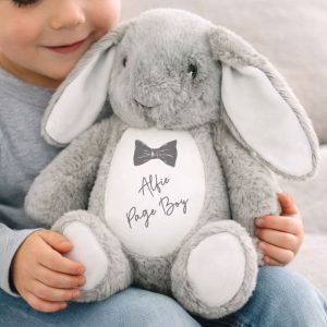 Personalised Page Boy Bunny Thank You Gift