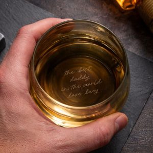 Personalised Base Engraved Secret Message Whisky Tumbler