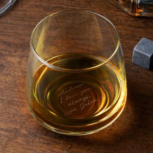 Personalised Base Engraved Secret Message Whisky Tumbler