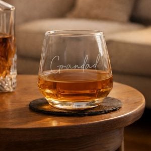 Personalised Engraved Name Only Glass Tumbler