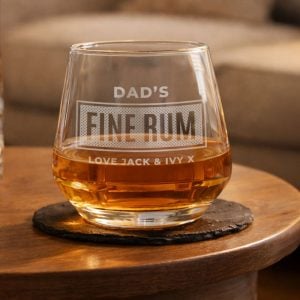 Personalised Engraved Bold Drink Glass Tumbler