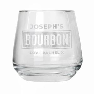 Personalised Engraved Bold Drink Glass Tumbler