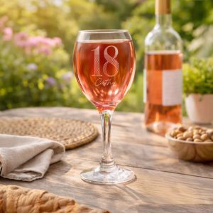 Personalised Big Age Engraved Wine Glass
