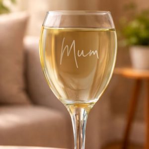 Personalised Engraved Name Wine Glass