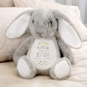 Personalised Born In Bunny Soft Toy Baby Gift