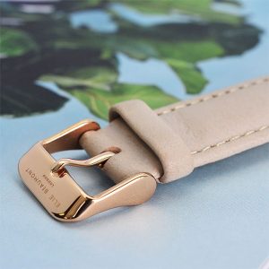 Personalised Elie Beaumont Ladies Leather Watch Stone Taupe