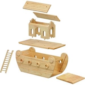 Lanka Kade Giant Deluxe Fair Trade Natural Wooden Noah’s Ark