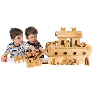 Lanka Kade Giant Deluxe Fair Trade Natural Wooden Noah’s Ark