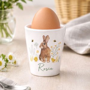 Personalised Easter Bunny Ceramic Egg Cup
