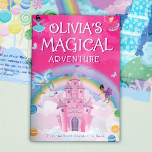 Girl's A4 Personalised Princess & Unicorn Magical Story Book