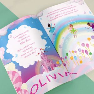 Girl's A4 Personalised Princess & Unicorn Magical Story Book