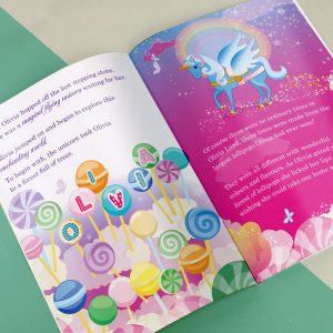 Girl's A4 Personalised Princess & Unicorn Magical Story Book