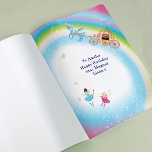Girl's A4 Personalised Princess & Unicorn Magical Story Book