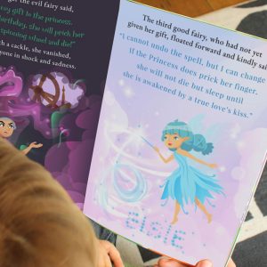 Girl's A4 Personalised Sleeping Beauty Story Book