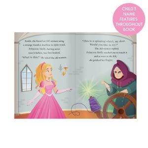Girl's A4 Personalised Sleeping Beauty Story Book