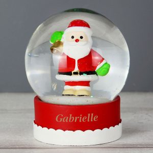 Personalised Santa Snow Globe Children's Christmas Keepsake