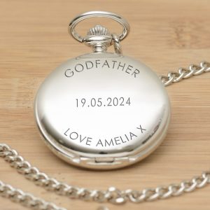 Personalised Engraved Godfather Pocket Watch & Chain