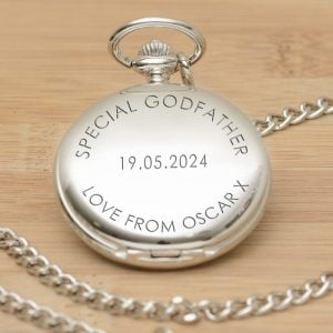 Personalised Engraved Godfather Pocket Watch & Chain