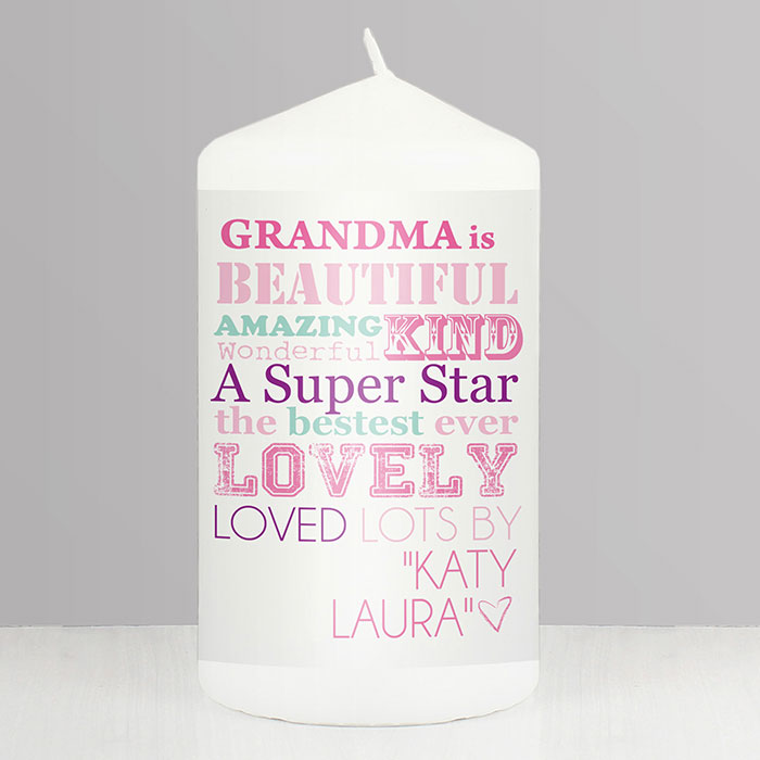 Personalised She Is... Candle - Mother's Day, Grandmothers