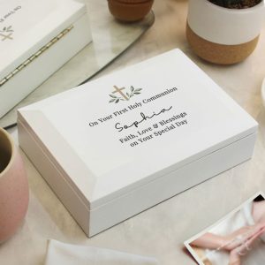Personalised Holy Communion or Confirmation Jewellery Box