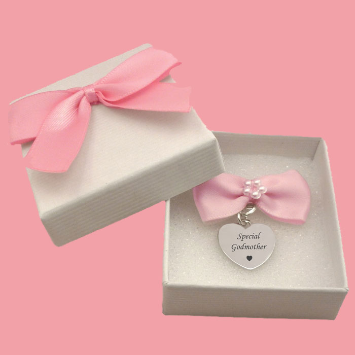 Sterling Silver Special Godmother Charm Appreciation Gift