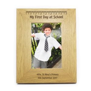 Personalised My First Day At School 6x4 Inch Photo Frame