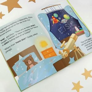 Boy's Personalised Space Themed A4 Story Book