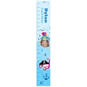 Personalised Pirate Height Chart - Vinyl