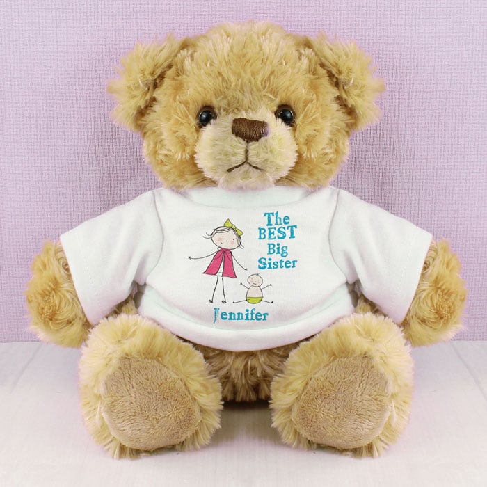Personalised Best Big Sister Teddy Bear – Exclusive Gift