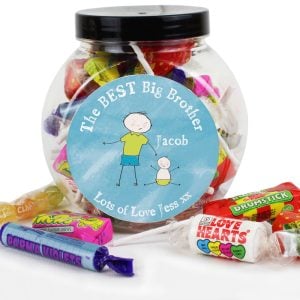 Personalised Best Big Brother Sweet Jar – Exclusive Gift