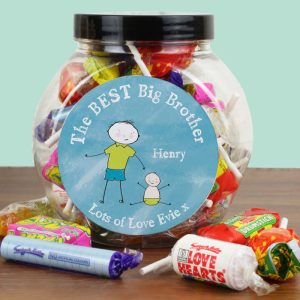 Personalised Best Big Brother Sweet Jar – Exclusive Gift