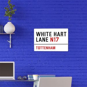 Fun Personalised Plastic Red & White Novelty Street Sign