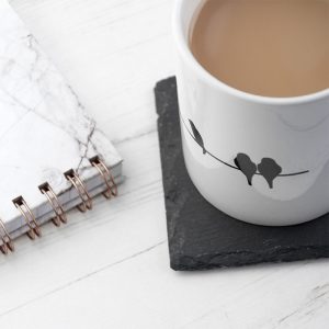 Personalised It Takes a Real Man to be a Daddy Slate Coaster