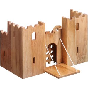 Lanka Kade Fair Trade Natural Wood Castle Fortress Play Set