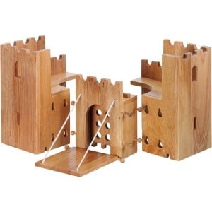 Lanka Kade Fair Trade Natural Wood Castle Fortress Play Set