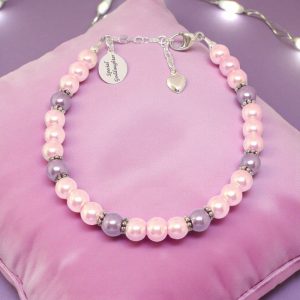 Sterling Silver and Pearls Goddaughter Bracelet