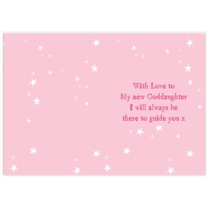 Personalised Christening or Communion Card Little Girl