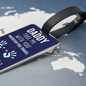 Daddy Take Me With You Personalised Luggage Tag