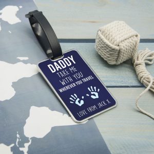 Daddy Take Me With You Personalised Luggage Tag