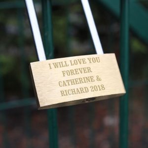 Personalised Engraved Metal Padlock Daddy Gift