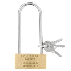 Personalised Engraved Metal Padlock Daddy Gift