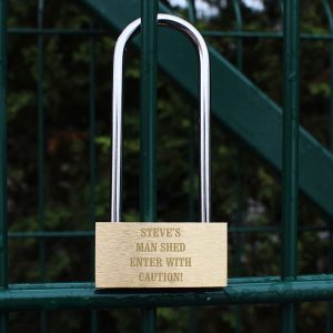 Personalised Engraved Metal Padlock Daddy Gift