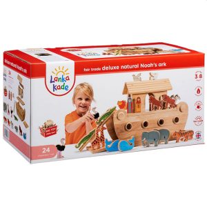 Deluxe Lanka Kade Wooden Noah’s Ark with Colourful Animals