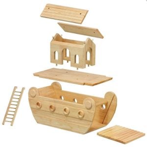 Deluxe Lanka Kade Wooden Noah’s Ark with Colourful Animals