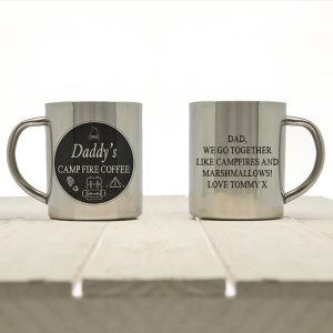 Personalised Insulated Campfire Coffee Outdoor Mug