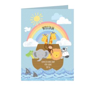 Kid's Personalised Noah's Ark Card