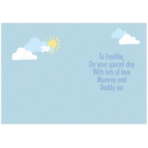 Kid's Personalised Noah's Ark Card